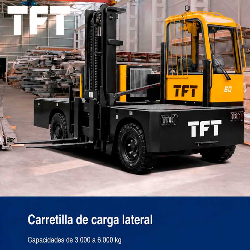 3.0-6.0T Carretilla Cargador Lateral Diésel